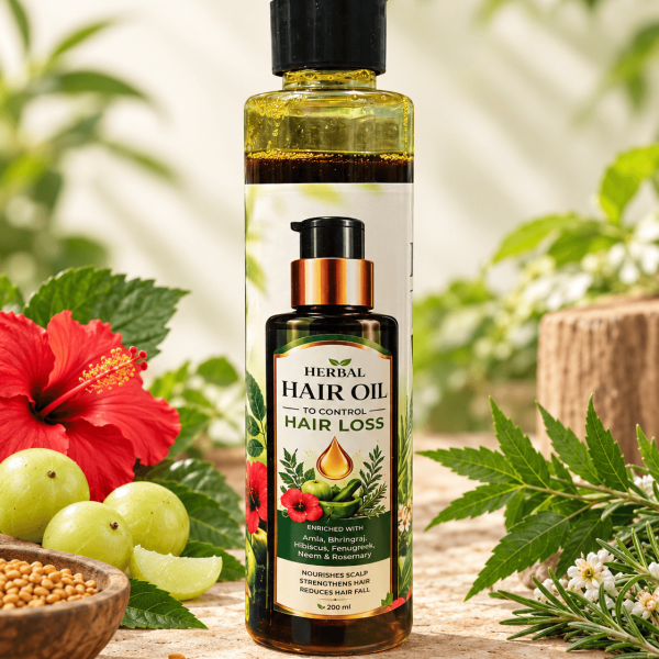 Kanwal Herbal Hair Oil 200ml real bottle front view